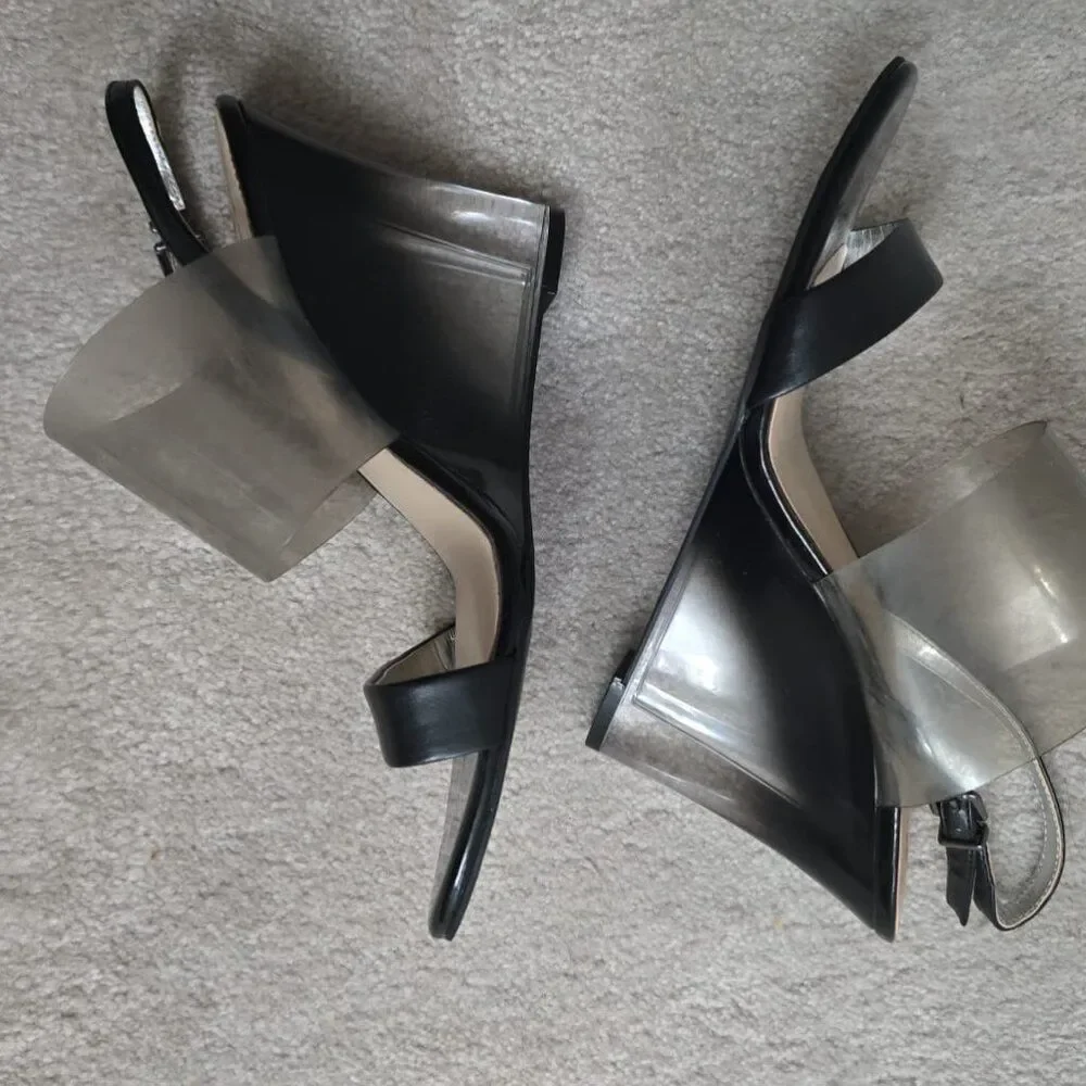 Mix No.6 Bryden‎ black wedge sandals